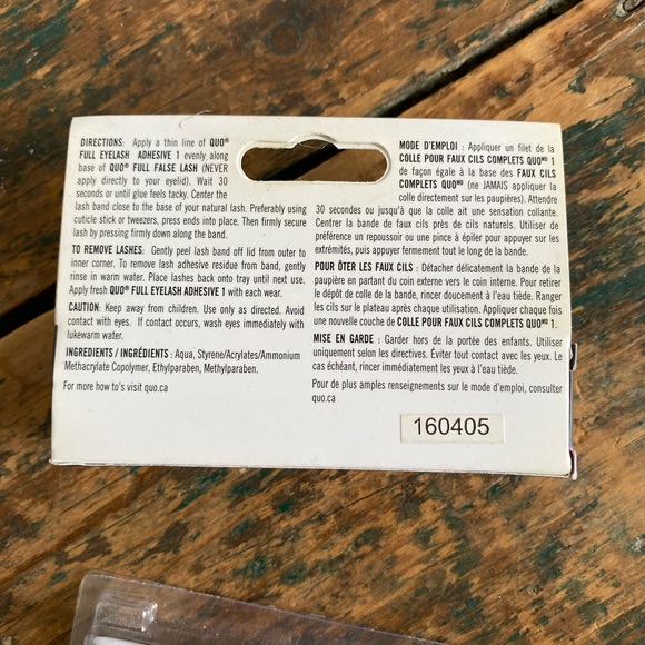 Black Eyelashes and adhesive- never used - Picture 2 of 3